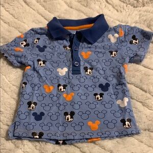 Disney Kids Blue Mickey Mouse Polo Shirt